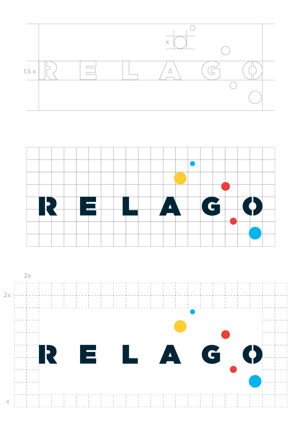 Relago logo construction