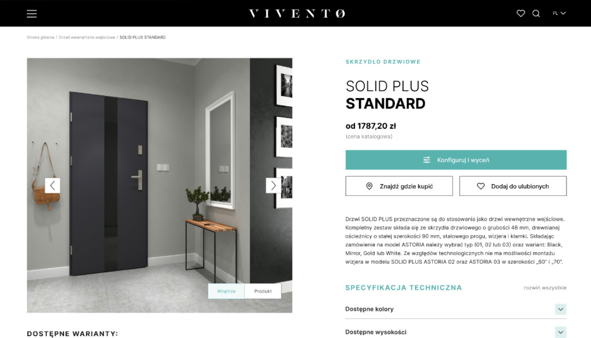 Vivento website